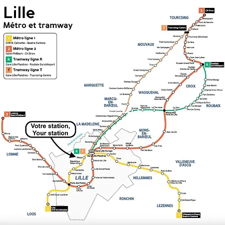 Old With Cachet Parking Apartment Lille